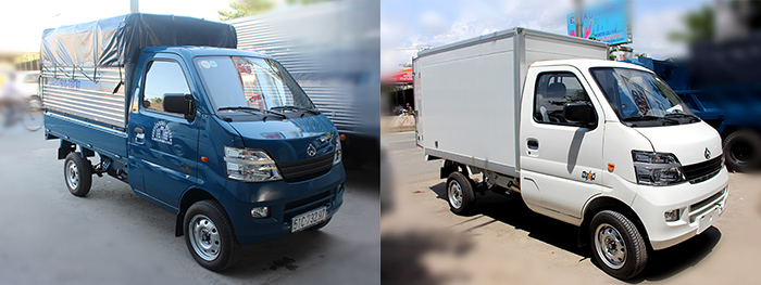 Xe tải nhỏ Veam Star nhập khẩu 850kg thùng bạt và kín giá rẻ, hỗ trợ mua xe trả góp tại Ô Tô Tải Sài Gòn-ototaisg.com
